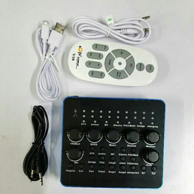 combo bộ livestream. sound card v10. mic isk ta100.chân kẹp.màng loc.đủ phụ kiện kèm theo.bh 6 tháng