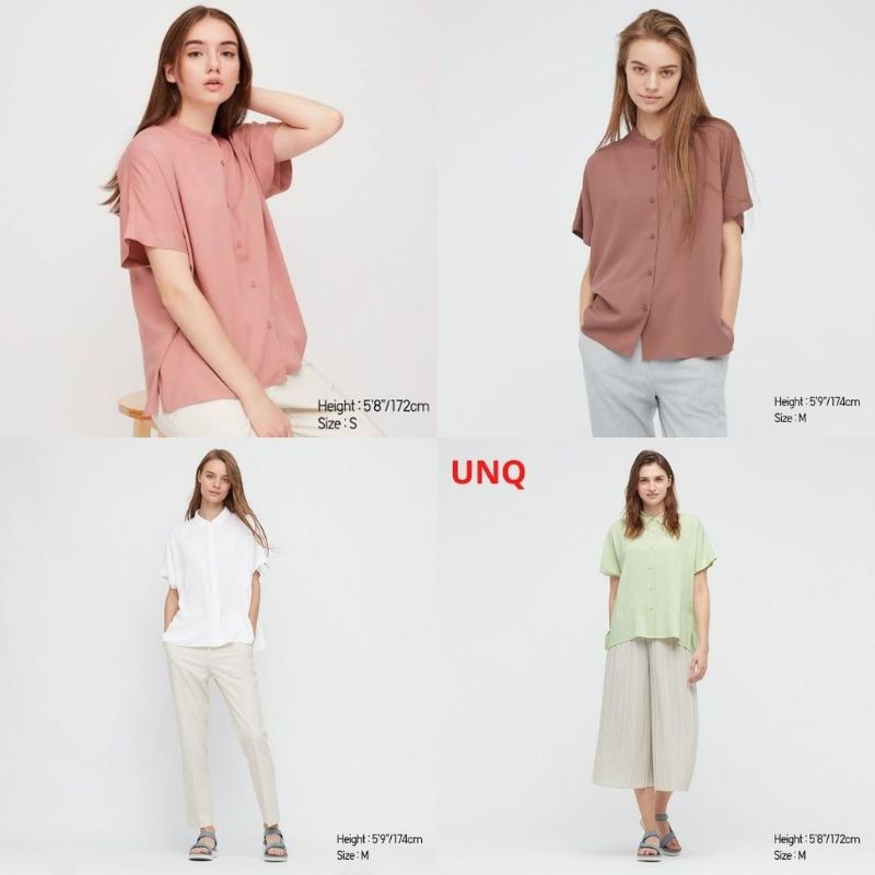 Áo Sơ Mi Uniqlo Cổ Chữ V