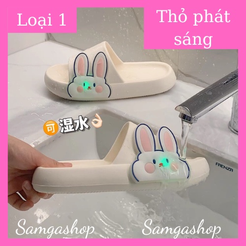 Dép bánh mì,dép quai ngang nam nữ hình gấu, boy/girl đèn nháy Hót Trend Mã 53
