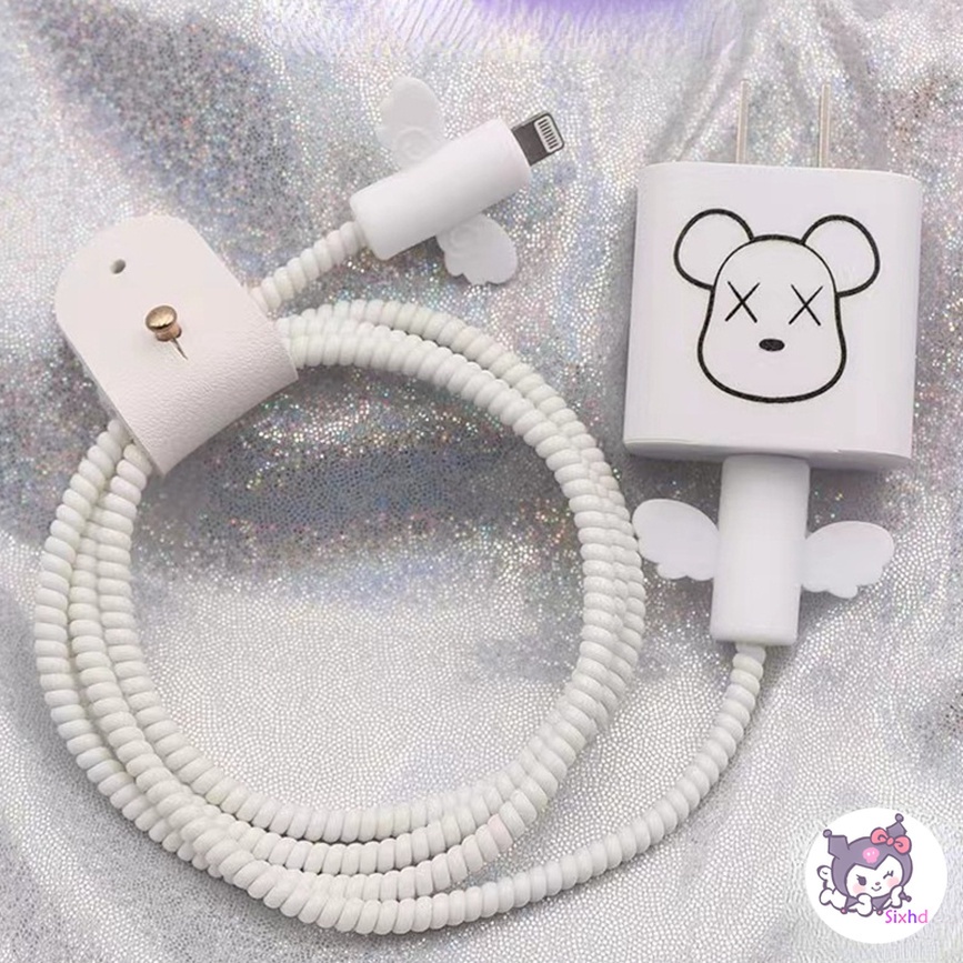 Nhãn dán trang trí sạc 20W 18W họa tiết hoạt hình cho Compatible For iPhone 13 12 11 Pro Max