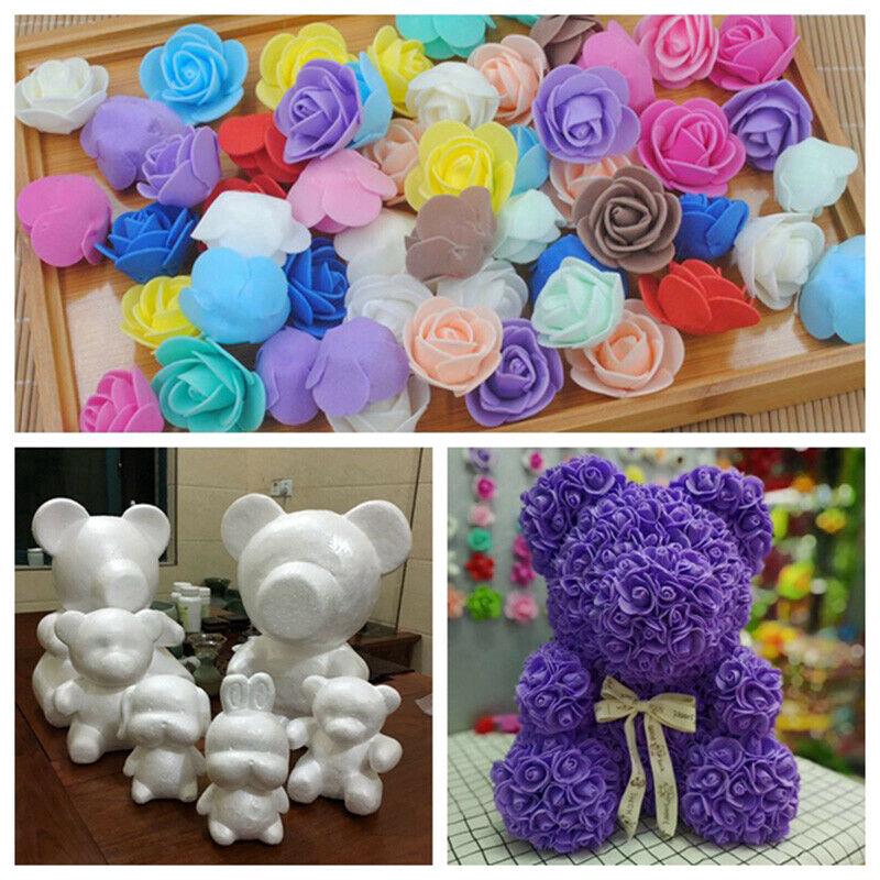 Set 100 bông hồng giả độc đáo dùng trang trí thủ công/tiệc cưới/sinh nhật