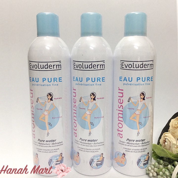 Xịt khoáng Evoluderm Pháp 400ml