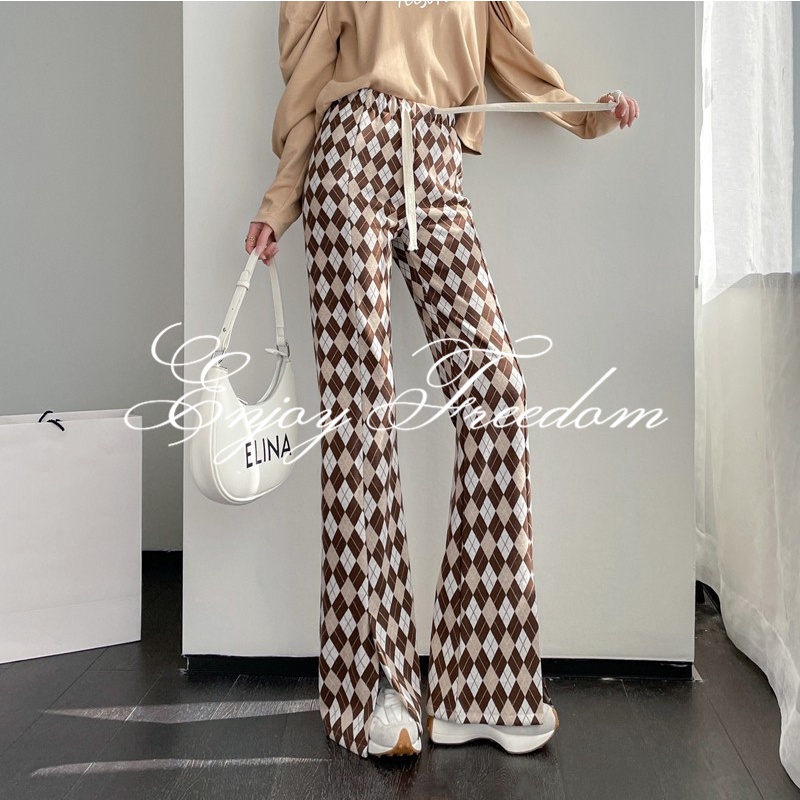 Enjoy Freedom Quần Ống Loe Lưng Cao Tôn Dáng Cho Nữ