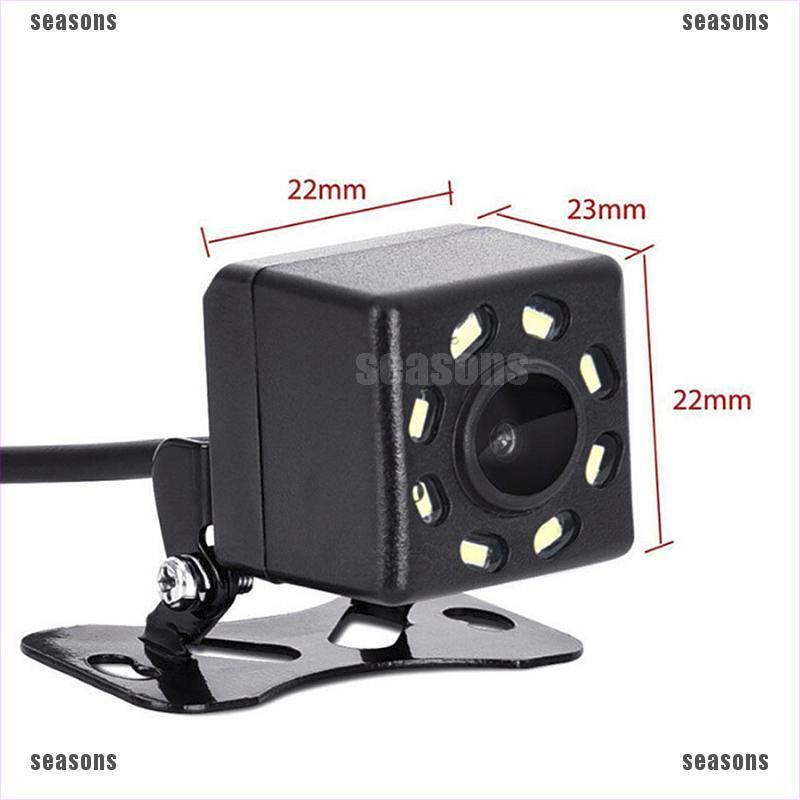 Bộ Camera Gắn Đuôi Xe Hơi Gồm 8 Đèn Led Hỗ Trợ Lùi Xe An Toàn