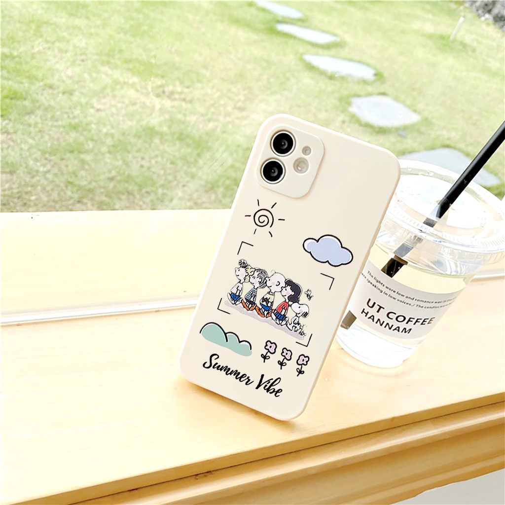 Ốp lưng iphone cạnh vuông Summer Vibe 6/6s/6splus/7/7plus/8/8plus/x//xs/11/12/pro/max/plus/promax e137