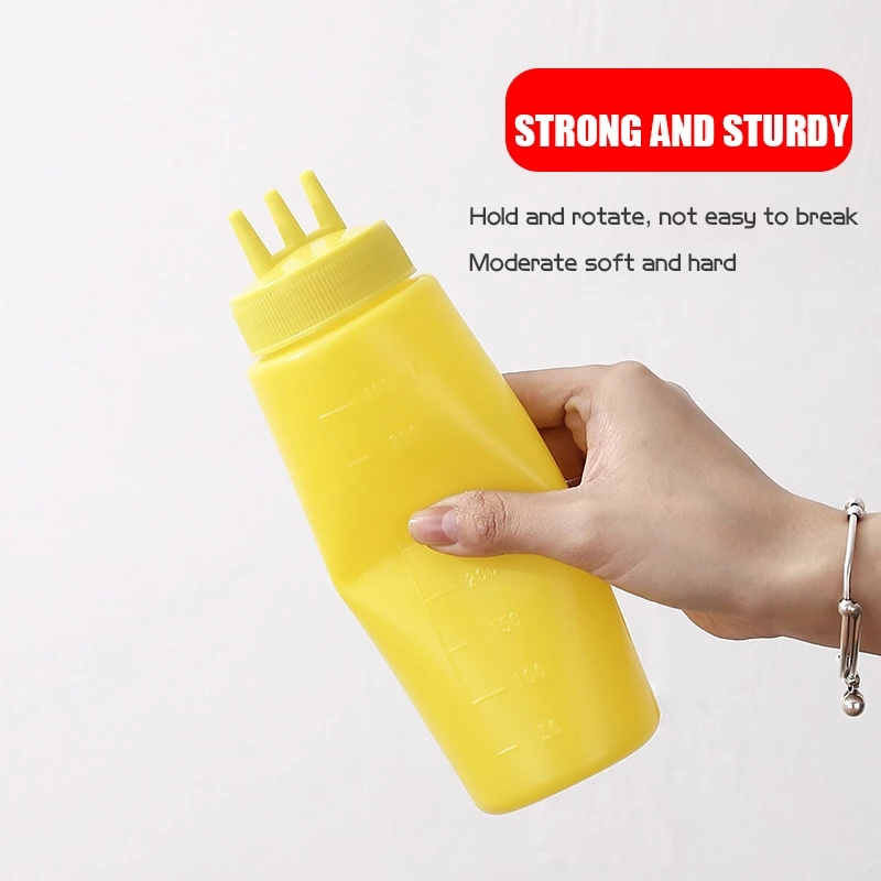 Chai trong suốt dạng bóp đựng nước tương/tương cà chua/mù tạc