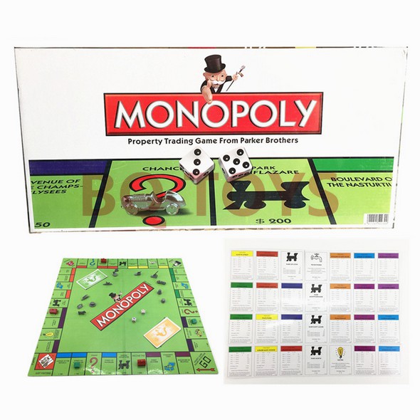 Classic Monopoly Rich Man Card Board Party Family Children Adult Kid Game Toy