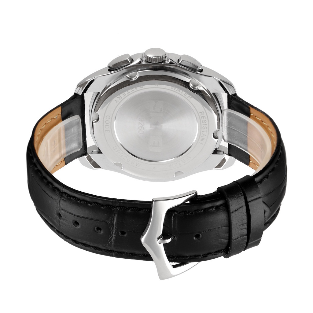 Đồng Hồ Quartz Mặt Trăng Dây Da Chống Thấm Nước SKMEI