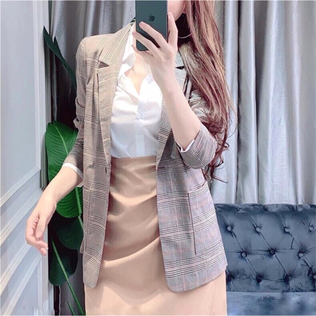 [Mã 88FASHIONSALE giảm 15K đơn 150K] ÁO BLAZER KẺ NỮ HÀNG VNXK | BigBuy360 - bigbuy360.vn