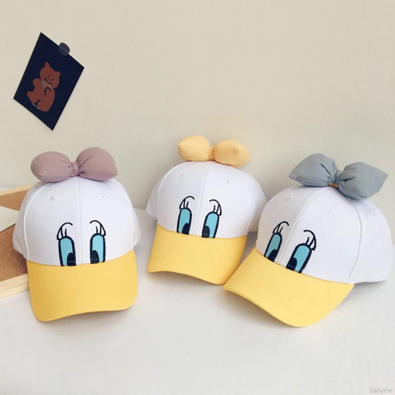 Nón lết chống nắng chất liệu cotton trang trí hoạt hình dễ thương cho bé