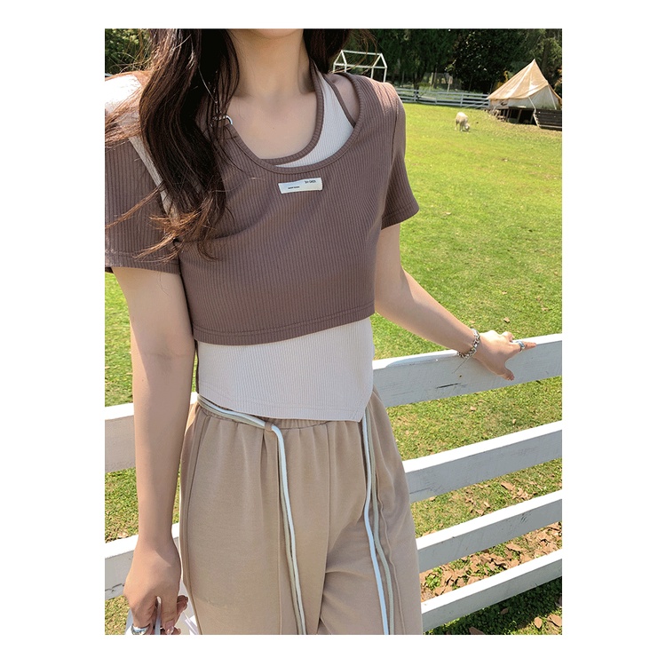 Áo Thun Tay Ngắn Phong Cách Thời Trang Mùa Hè Hàng Mới 2022 Dành Cho Nữ