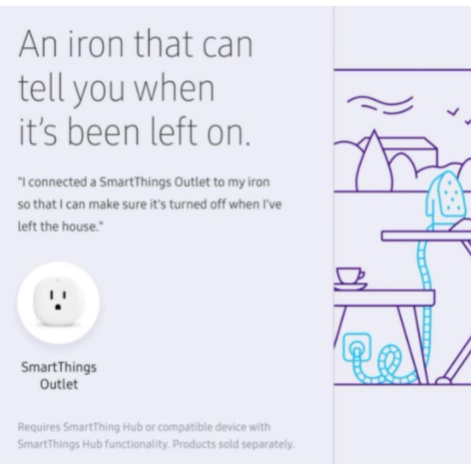 Samsung SmartThings Outlet, ổ cắm thông minh mở rộng sóng Zigbee