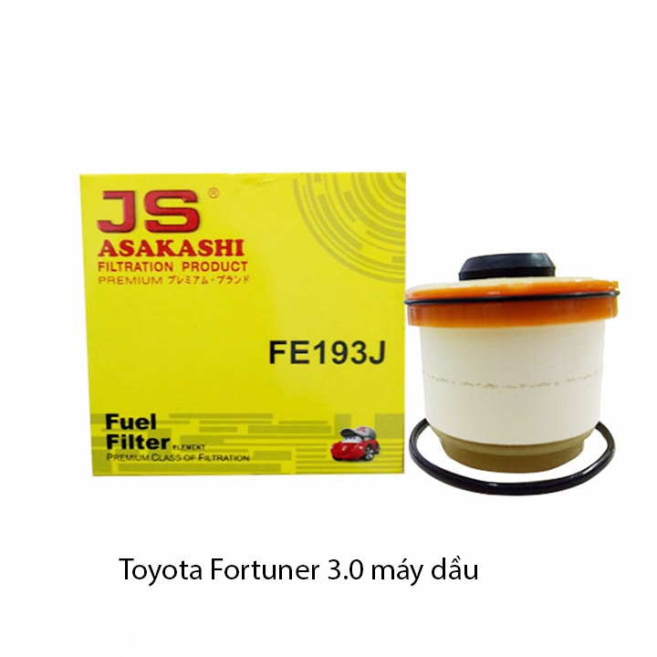 Lọc diesel, lọc nhiên liệu Toyota Fortuner 3.0L 2005-2011 mã FE193J của JS Asakashi Nhật Bản