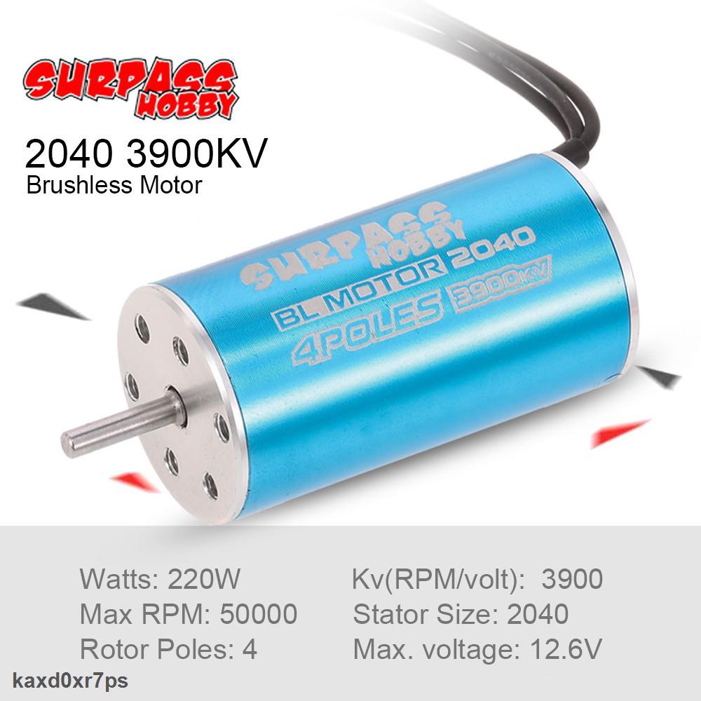 Xịn Động cơ không chổi than thương hiệu SURPASS HOBBY 2040 3900KV dành cho mô hình xe điều khiển từ xa 1/20 1/18 1/16