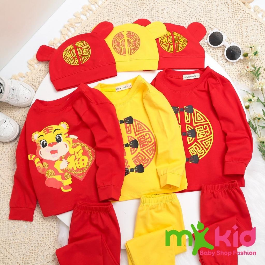 Đồ Tết Cho Bé Trai  Bộ Minky Mom Tết 2022 Cho Bé Trai Bé Gái Chất Cotton Cao Cấp Co Giãn Thấm Hút Mồ Hôi Tốt