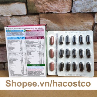 Viên uống Pregnacare him & her conception 60 viên