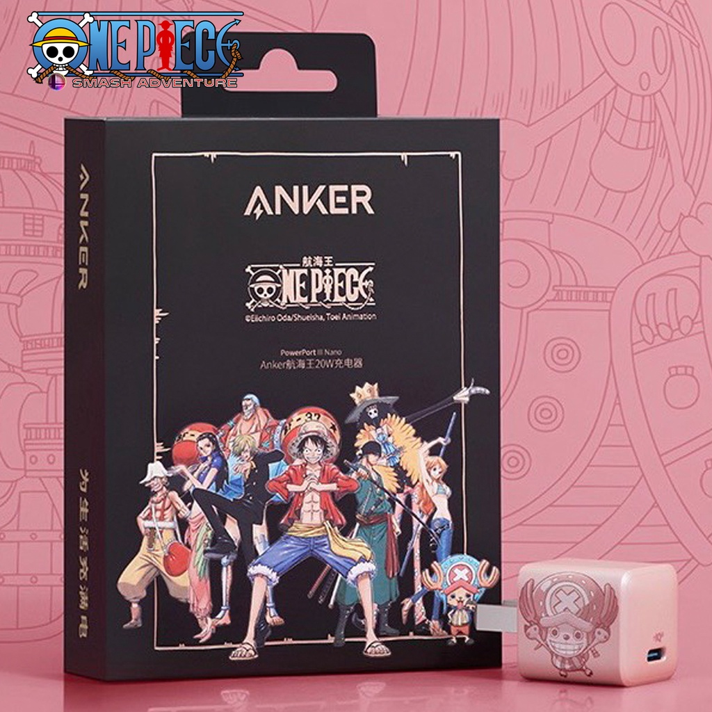 Bộ Sạc Anker Hồng Pink sạc nhanh 20W Powerport Nano III 20W A2633 và Cáp Flow A8662