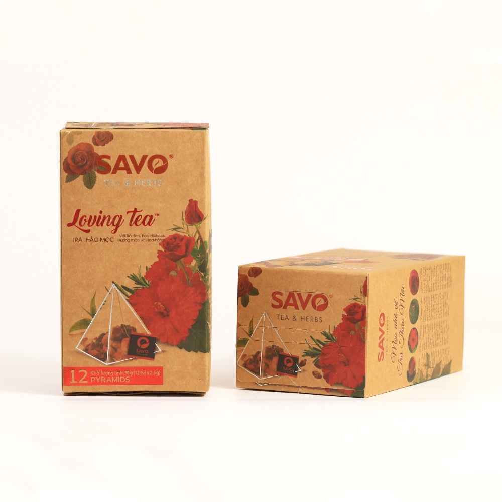 Trà SAVO loving tea 12 gói x 2,5g KPHUCSINH - Hàng Chính Hãng