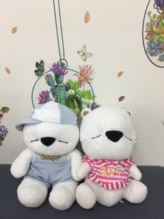 Set 2 gấu totoro bọt biển,...