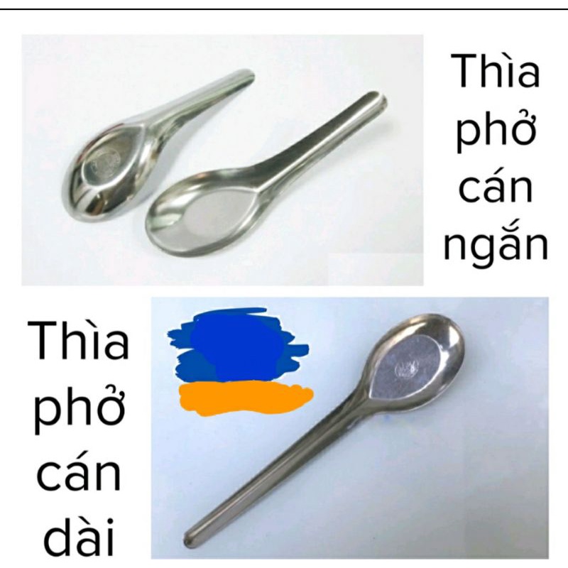 #Giá hủy diệt# Thìa phở nhà hàng loại bông sen dày - loại thường cán ngắn và cán dài, inox đẹp, không han gỉ