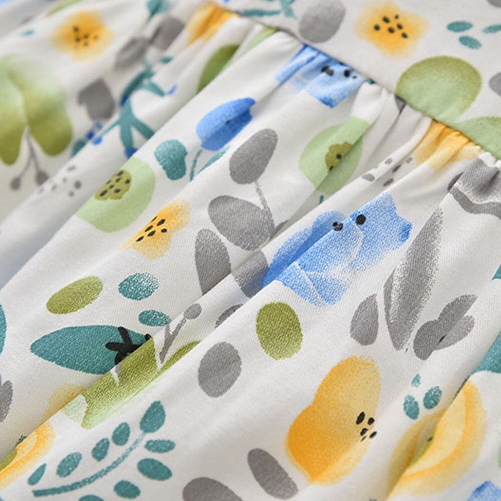 BEAR LEADER Đầm Công Chúa Họa Tiết Hoa Dễ Thương Thời Trang Mùa Hè Cho Bé Gái