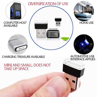 1 Đèn USB Nội Thất Xe Hơi, Ô tô mini - Đèn LED USB Trang Trí Xe hơi , Ô tô ánh sáng Trắng (Size: 2x1,5x0,8cm)