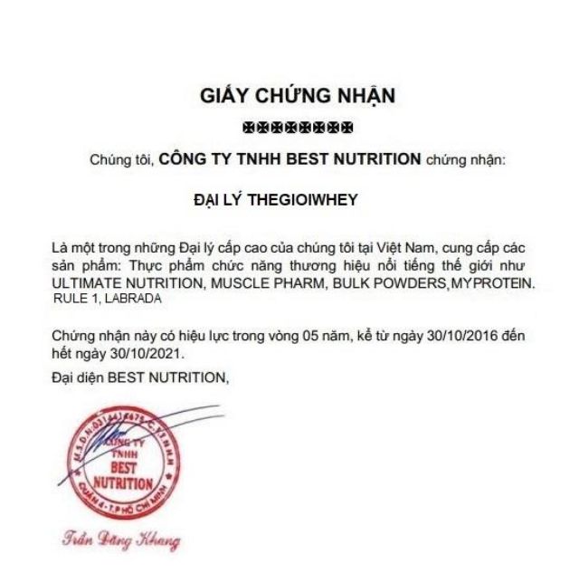 Sữa Tăng Cơ 500gam Rule 1 Whey Protein