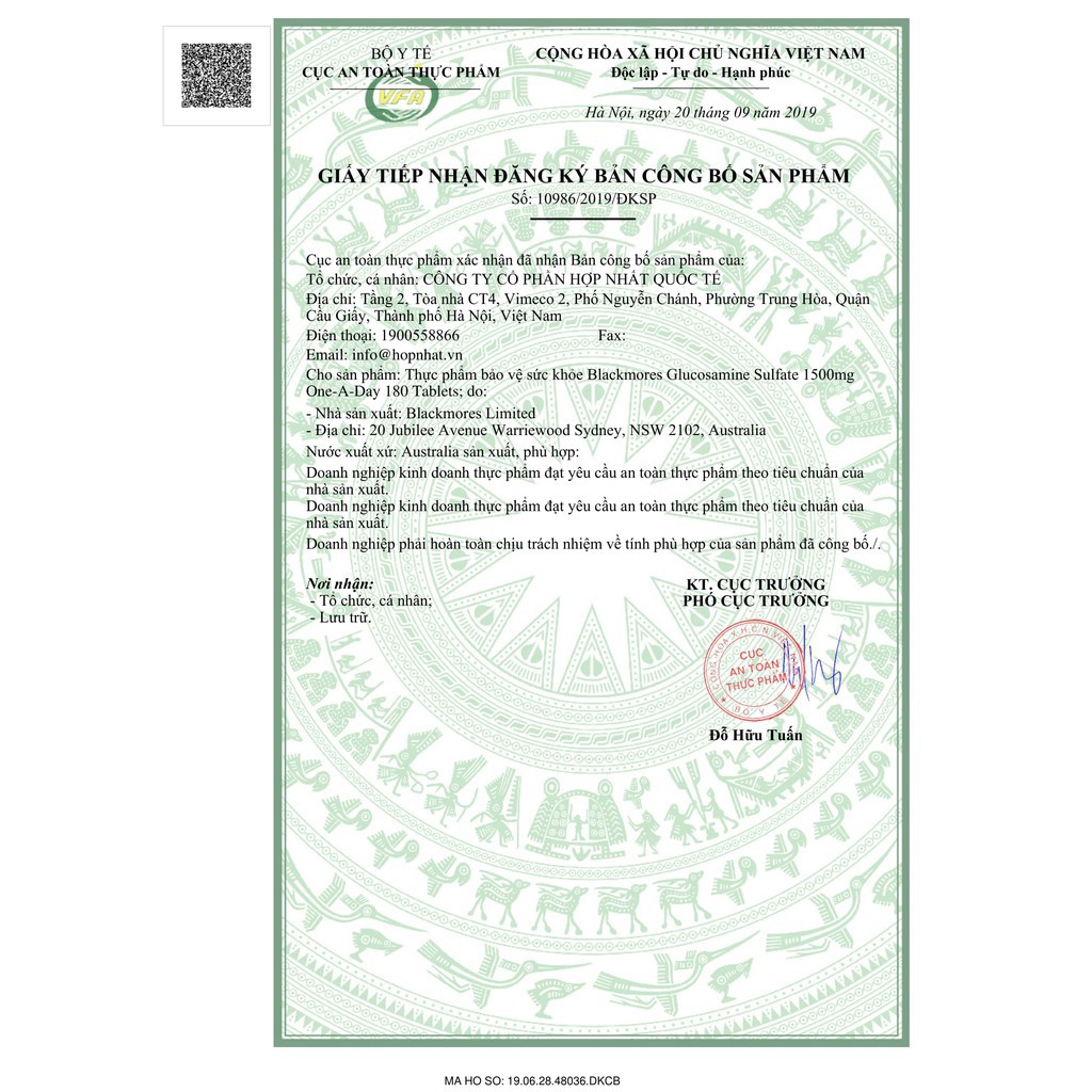 Viên uống bổ sung Calcium & Magnesium + D3 Blackmores hộp 200 viên của Úc | Thế Giới Skin Care