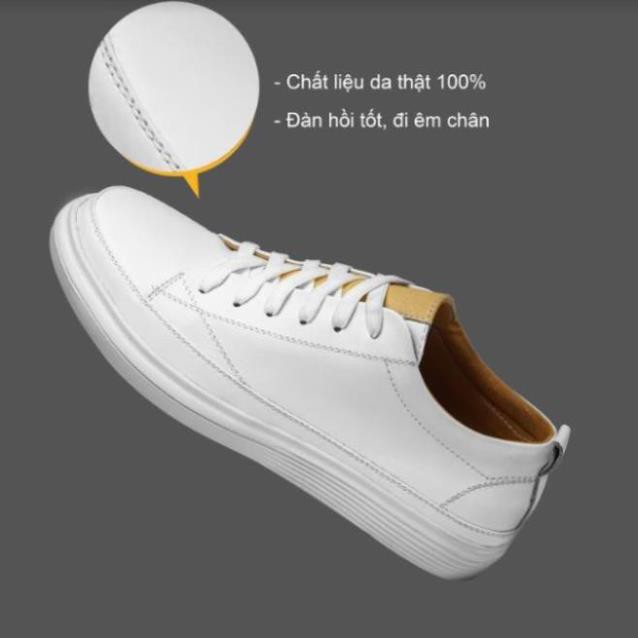 Giày Thể Thao Nam Cao Cấp - Giầy Sneaker Nam Da Bò Thật Nguyên Tấm, Đế Cao Su CHEAPSTORE - CS475 (bảo hành 24 tháng) aa1