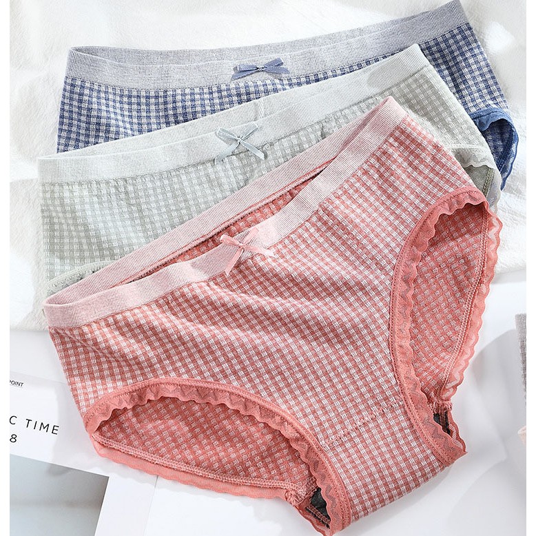 Quần lót nữ, quần lót nữ cotton thun lạnh viền ren đẹp | BigBuy360 - bigbuy360.vn