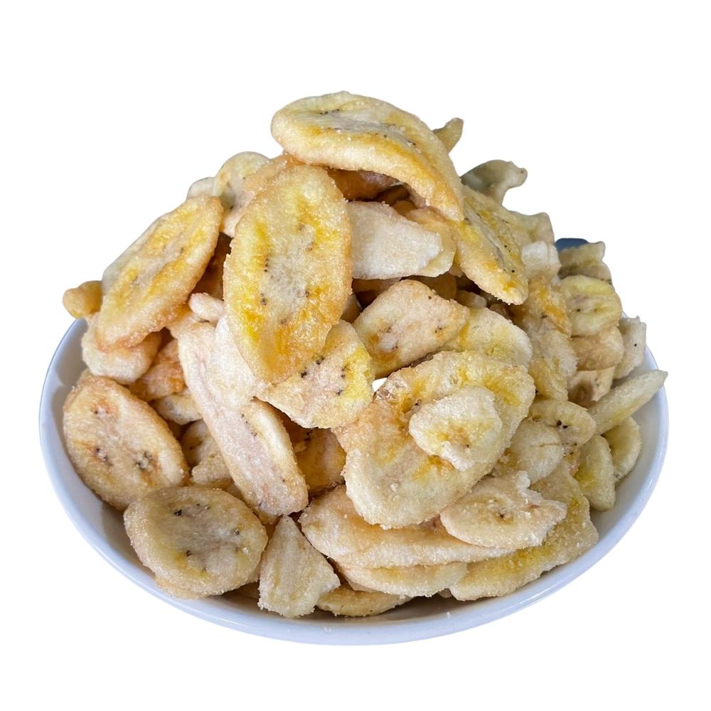 Chuối sấy giòn hàng gãy vở vụn 1kg Lê Hải ăn giòn rụm thơm ngon