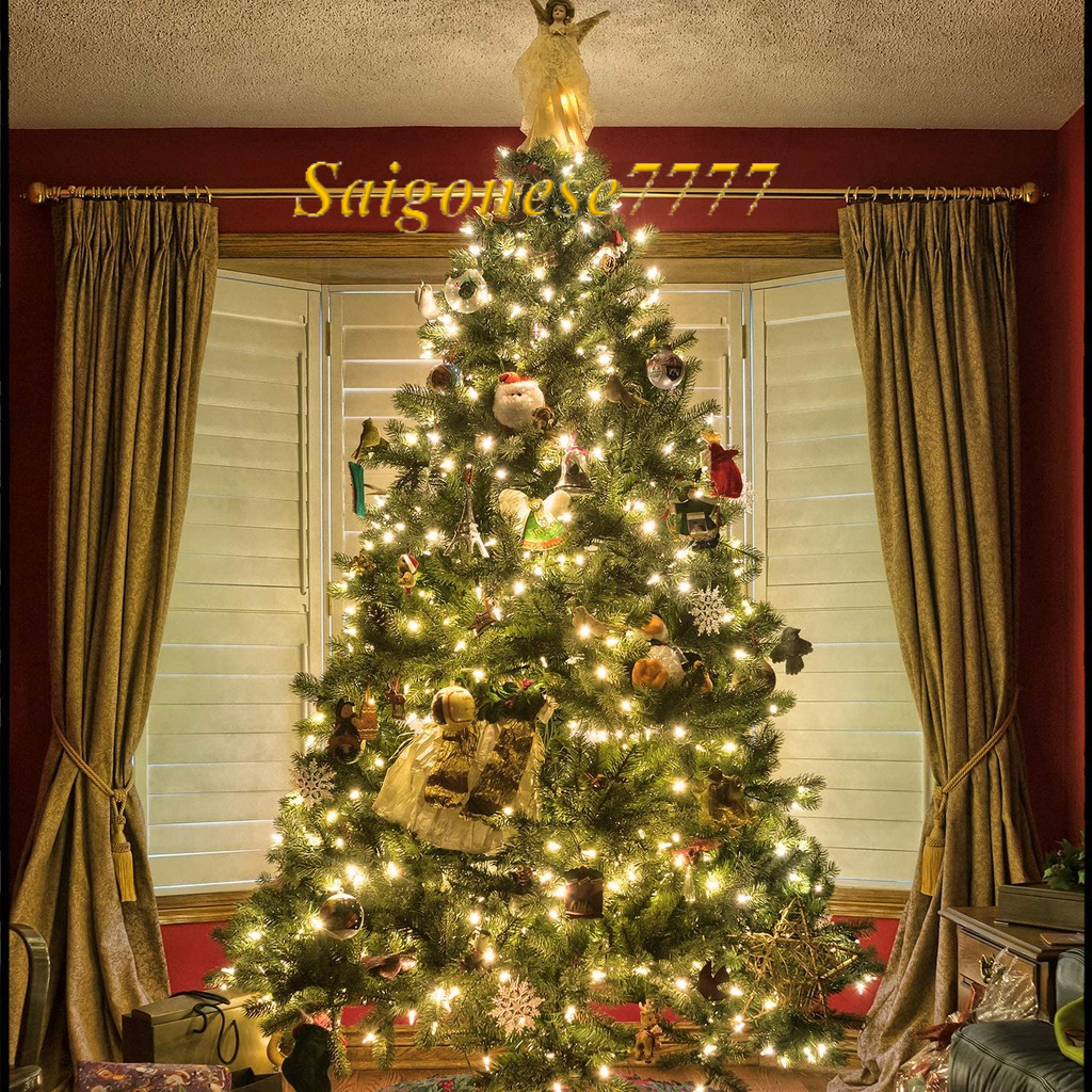 (Có Phích Nối Điện-Đèn Không Chớp Nháy) Dây Đèn Đom Đóm Đèn Led  Fairy Light Trang Trí Quấn Cây Sân Vườn Noel