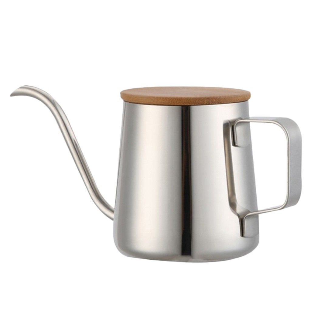 Ấm Pha Trà / Cà Phê Cổ Ngỗng Bằng Thép Không Gỉ Cầm Tay Tiện Lợi Shop61