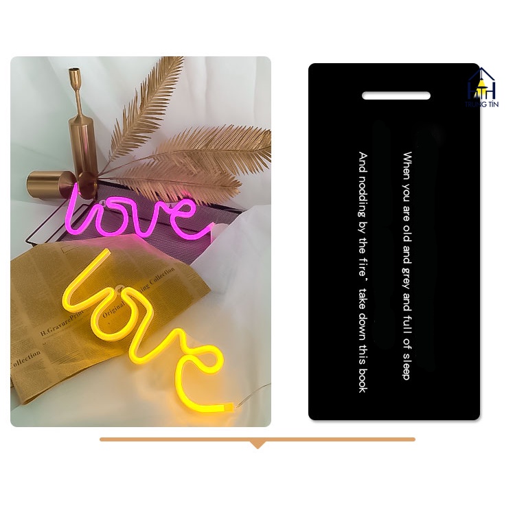 Đèn LED chữ NEON nhiều mẫu NOEL GIÁNG SINH LỄ TẾT trang trí DECOR phòng ngủ có hộp PIN + USB