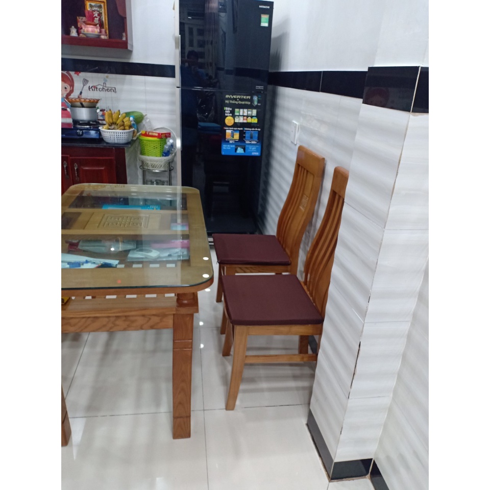 Nệm VUÔNG Ngồi Bệt có kéo khóa màu NÂU kích thước 40x40x3 cm. NHO NHÃ THANH TỊNH.....