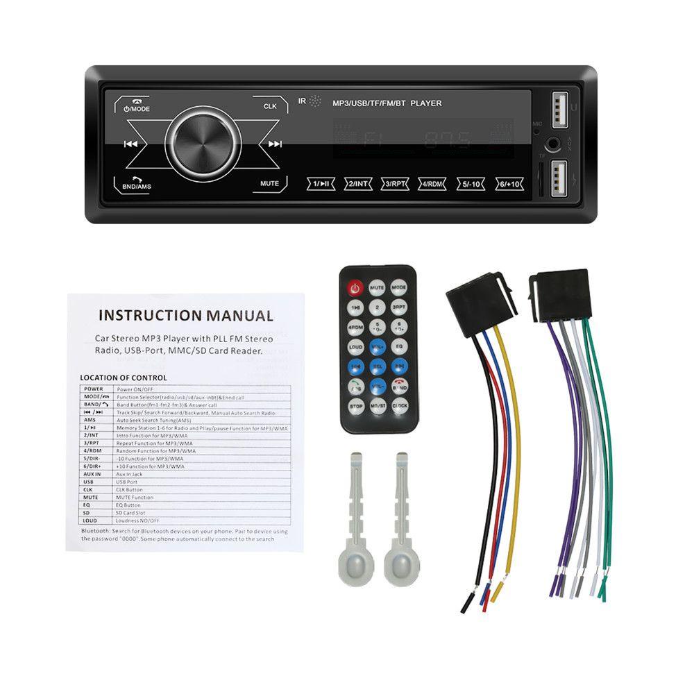 PISTA Máy Nghe Nhạc MP3 12V FM / USB / AUX Rảnh Tay Cho Điện Thoại