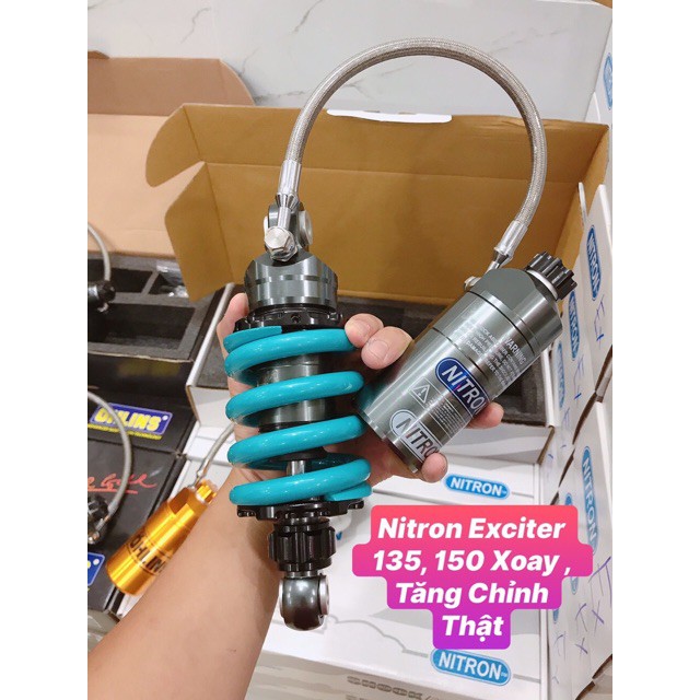 Phuộc Nitron gắn Exciter xoay 360 tăng chỉnh thật