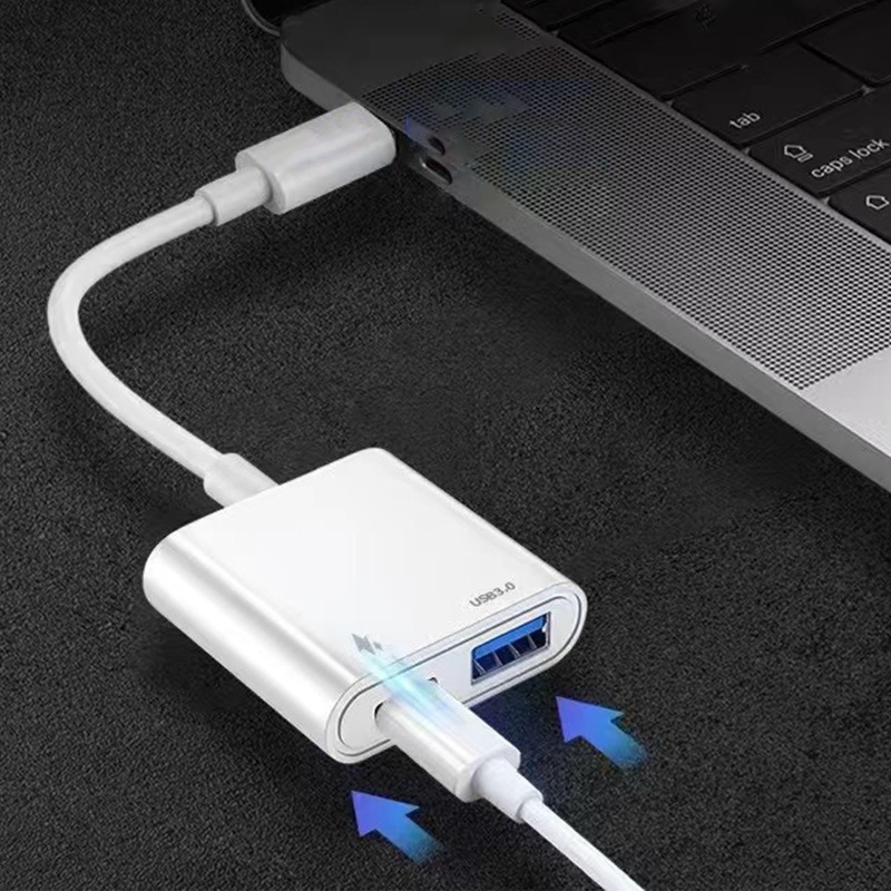 Bộ Chuyển Đổi Sạc Nhanh USB C Sang USB 3 0 Otg 30W PD Tiện Dụng Cho Chuột / Văn Phòng / Ổ Cứng