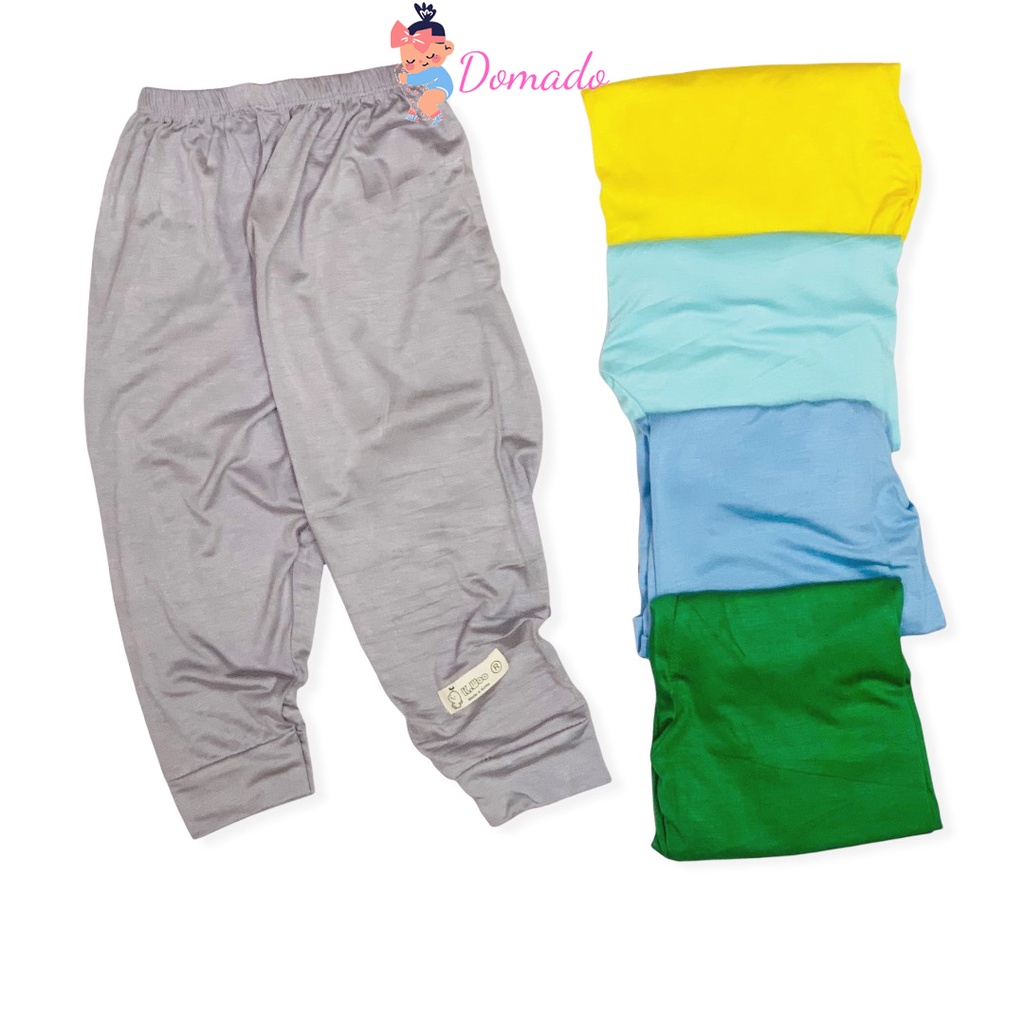 Quần dài quần chục dài thun lạnh cho bé trai bé gái có bo gấu cạp thường họa tiết xinh DOMADO QCD03