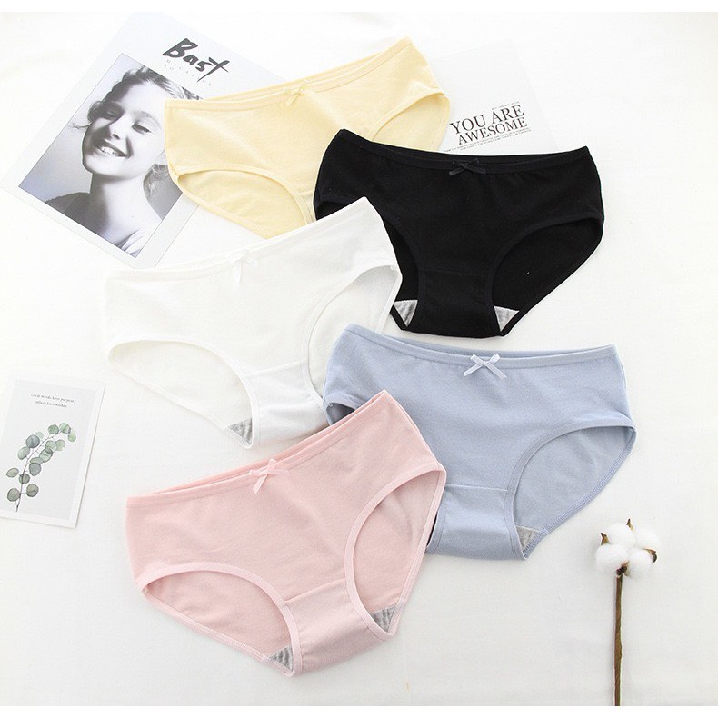 Quần lót nữ cotton kháng khuẩn màu trơn rẻ đẹp cao cấp nâng mông đơn giản DOLLY SECRET QL008 | BigBuy360 - bigbuy360.vn
