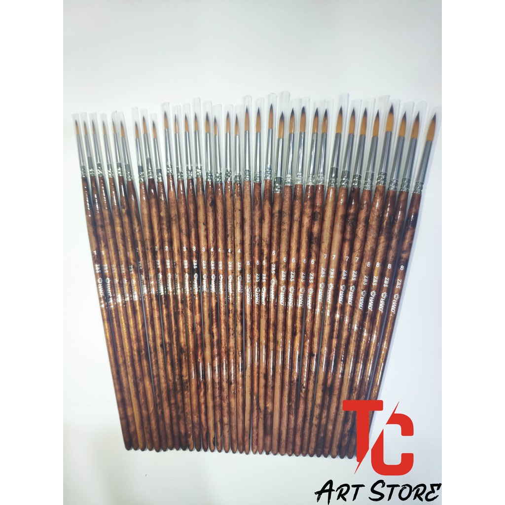 [TC Art Store] Cọ vẽ đầu nhọn HAND ZBS (Cọ vẽ đầu tròn)