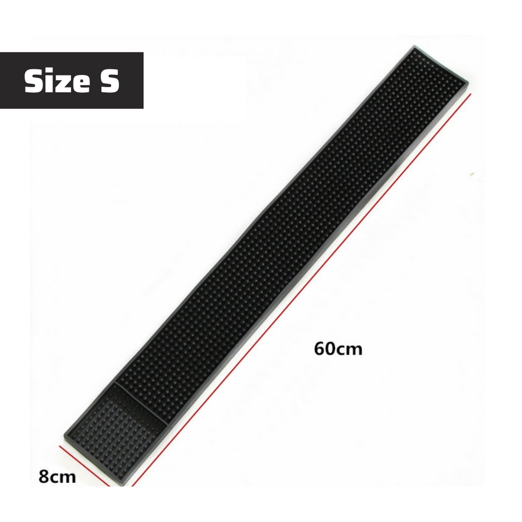 Thảm bar cao su thảm pha chế miếng lót cao su chống trơn trượt nhiều size 8*60cm , 30*45cm , 15*30cm,