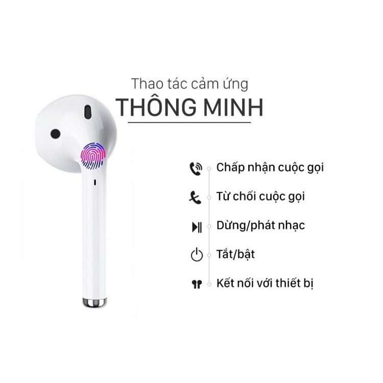 [BẢN CAO CẤP] Tai nghe Bluetooth không dây airpod i12 TWS điều khiển cảm biến âm thanh HIFI cho Android iOS | BigBuy360 - bigbuy360.vn