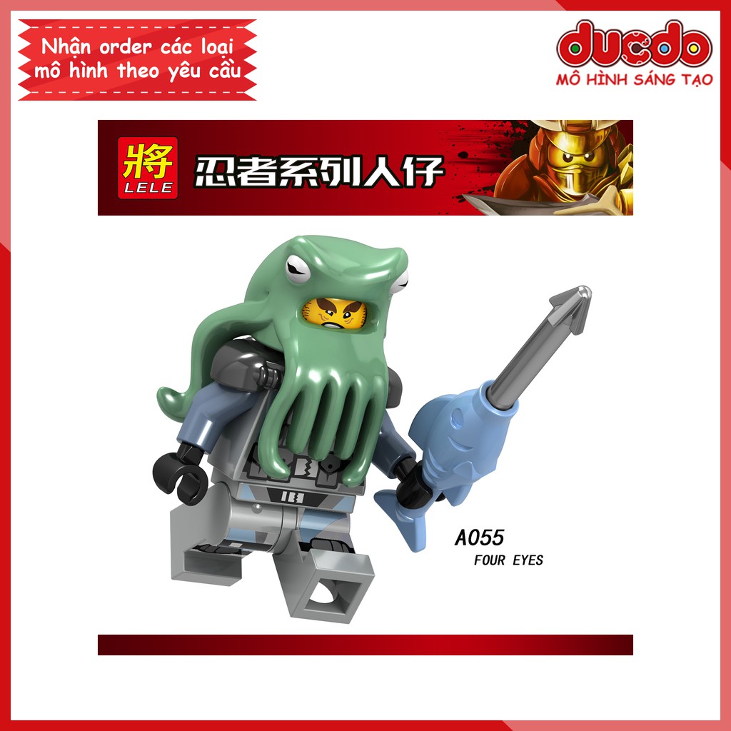 Minifigures nhân vật trong Ninjago tuyệt đẹp - Đồ chơi Lắp ghép Xếp hình Mini Ninja Mô hình LeLe A049-A056