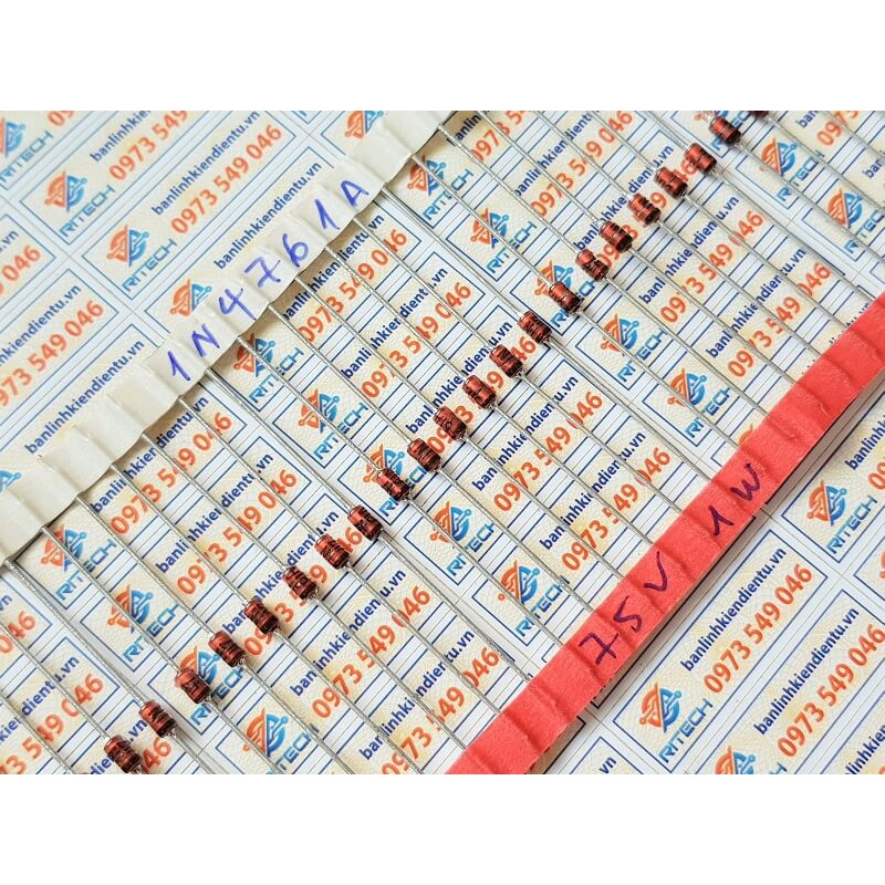 [combo 10 chiếc ] ZM4761A, 1N4761A Diode zenner 75V DO-41