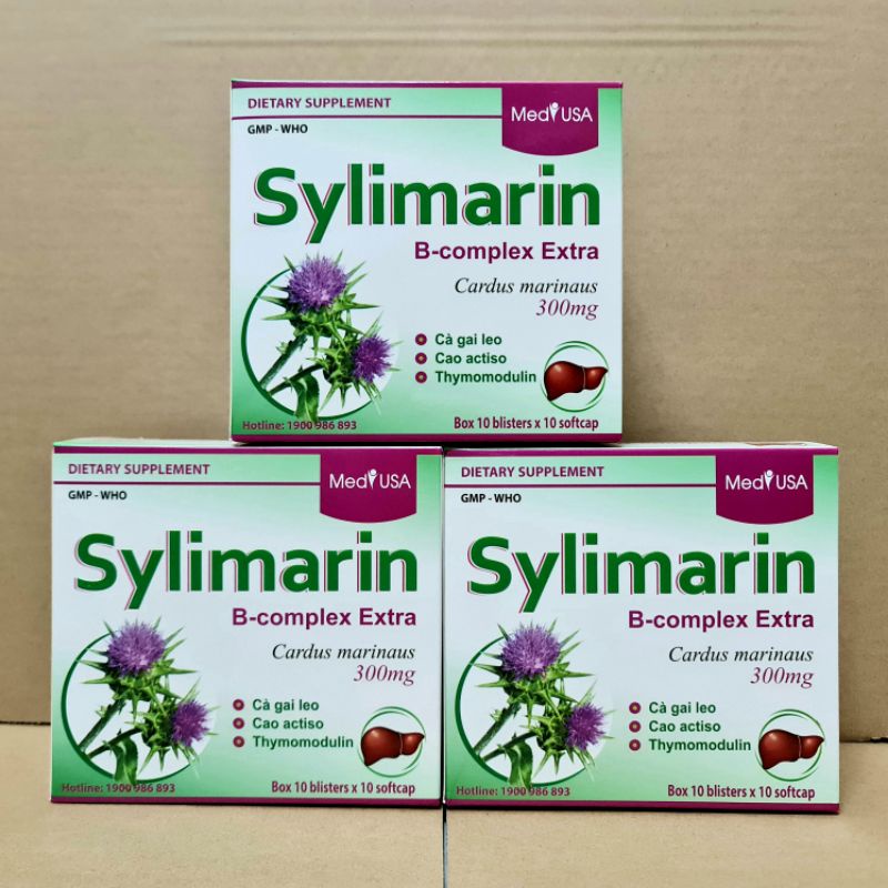 Viên uống giải độc gan Silymarin 120mg - Hộp 100 viên