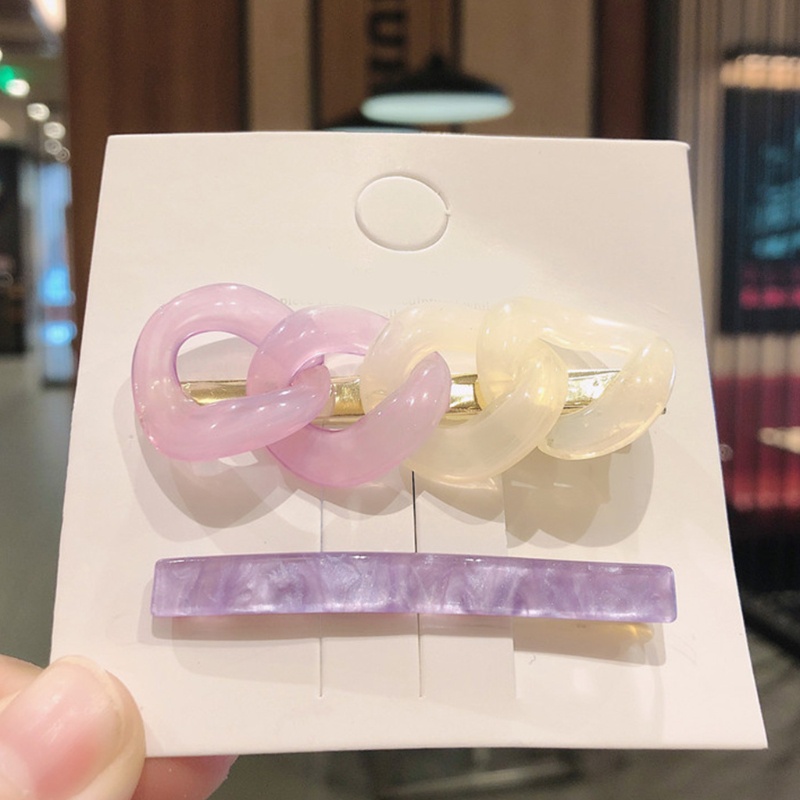 Kẹp Tóc Nhựa Resin Kết Hợp Trang Sức Cho Nữ