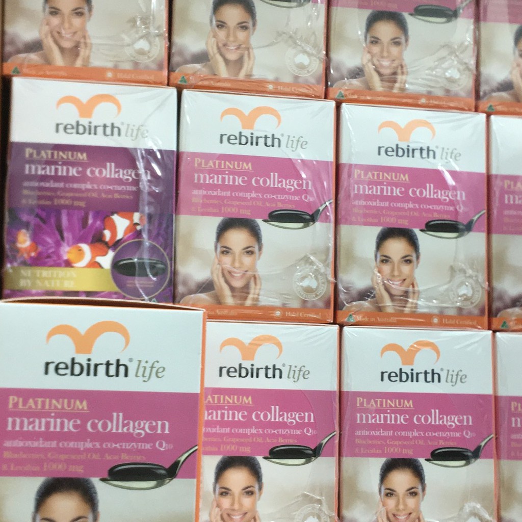 Viên nang Collagen Rebirth Platinum Marine 60 viên | BigBuy360 - bigbuy360.vn