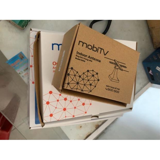 Anten dvb-t2 để bàn Mobi tivi(an viên)+kèm cáp usb cấp 5v