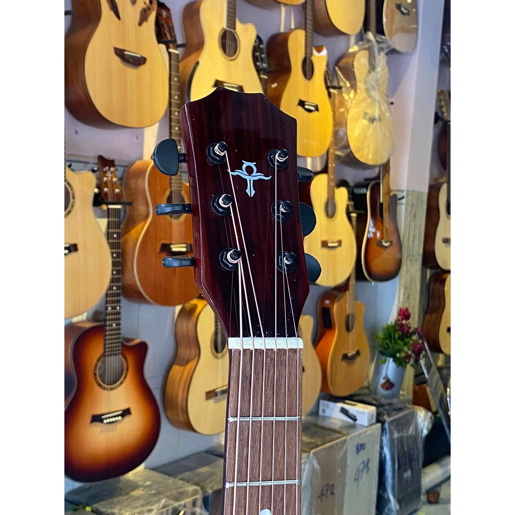 Đàn Guitar Trần Acoustic TE90 dáng đầy - có ty chỉnh cong cần